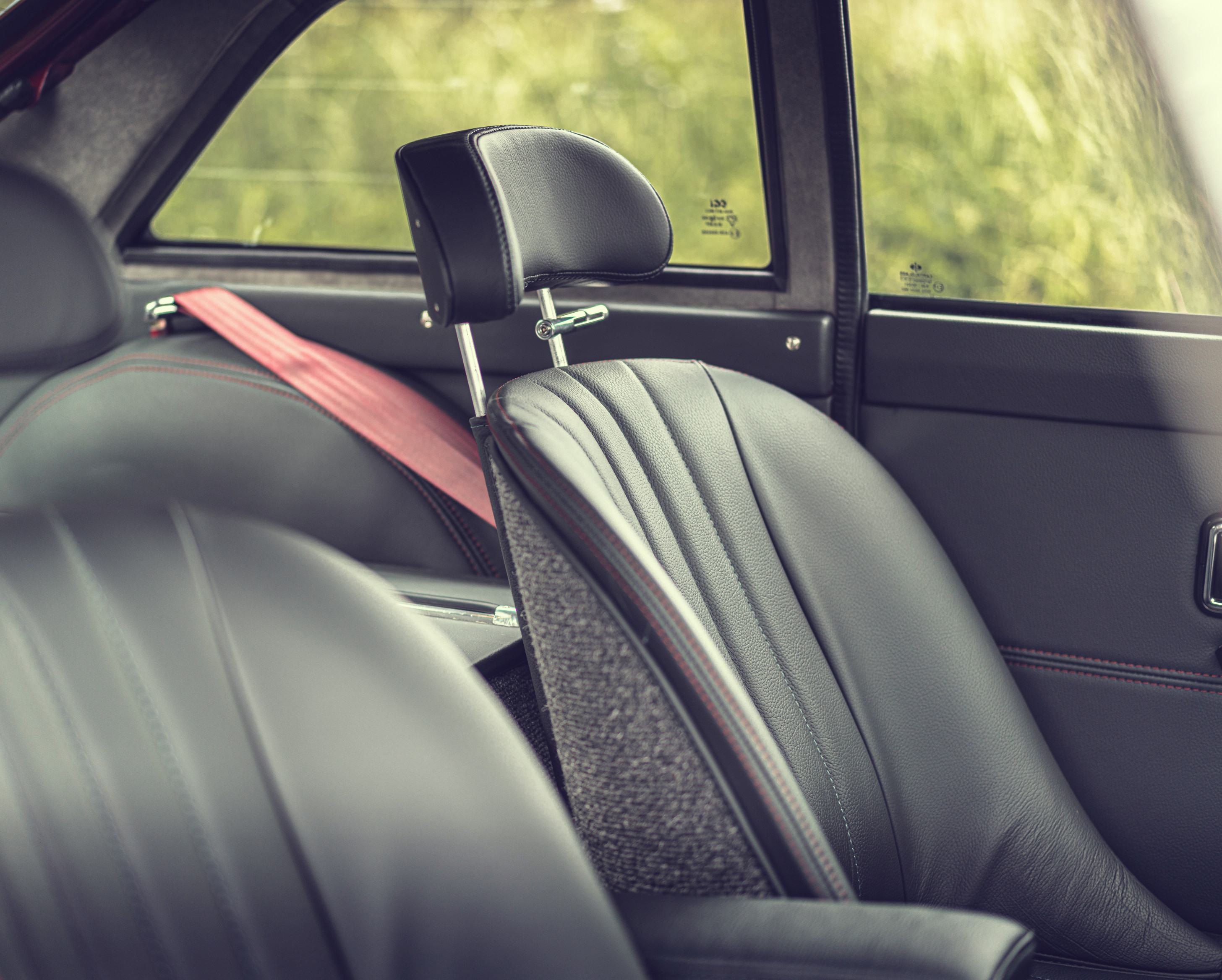 High-performance seats and unique headrests give great support
